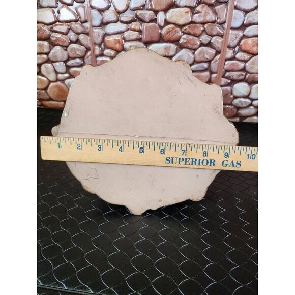 Vintage Rare Hand Painted Ceramic Cookie Jar Gnome Tree House W/ Snail Mushroom - Picture 12 of 14